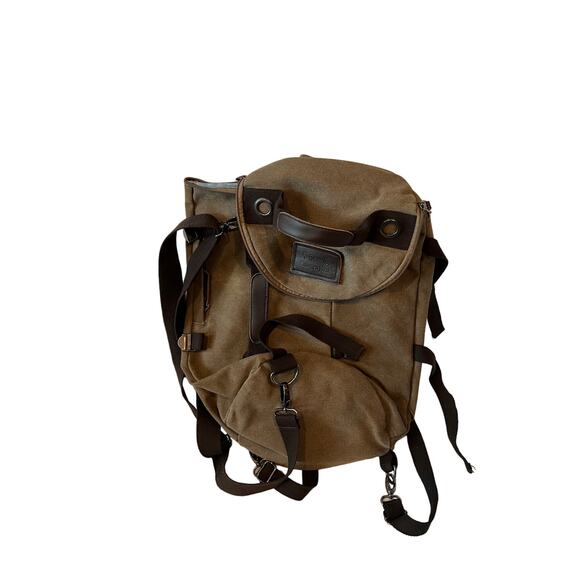 Caogenyizu Top Loading Canvas Backpack - Picture 1 of 4